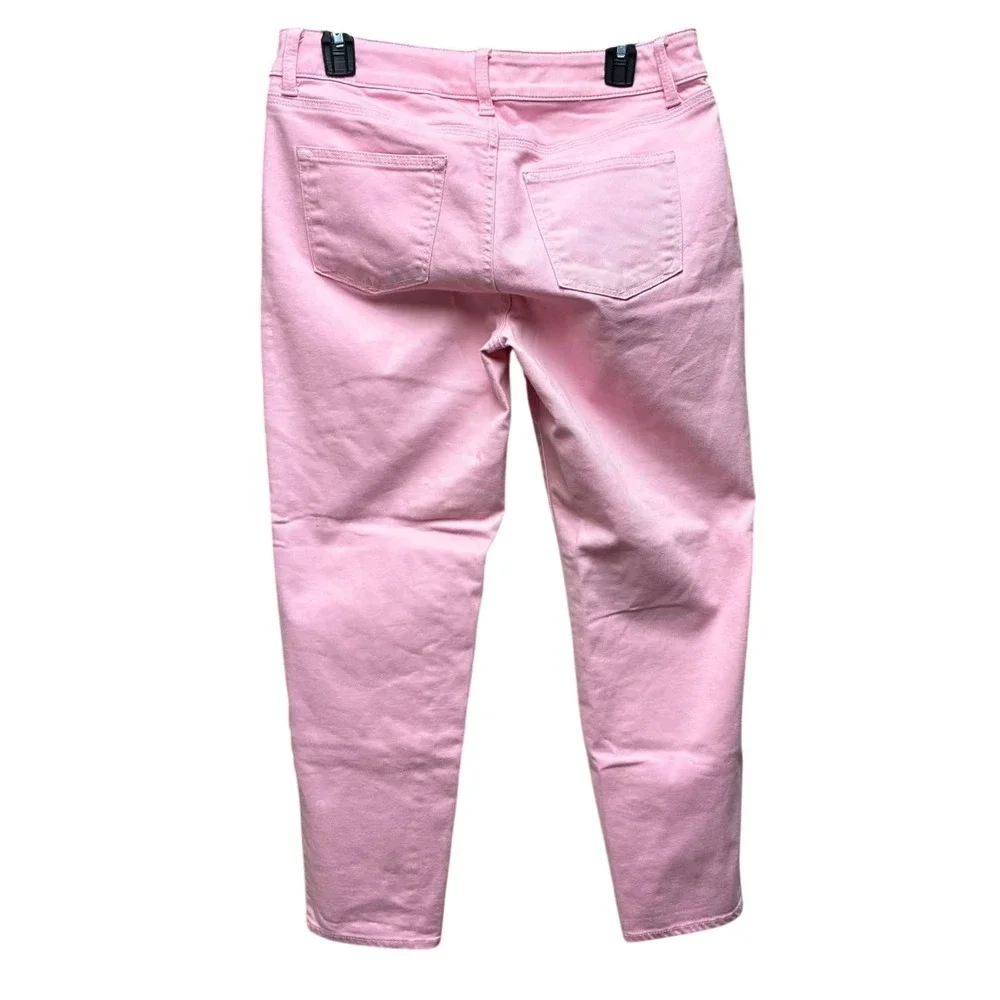 Talbots Flawless Five Pocket Pants Womens Petite Pink Straight Leg PreppyClassic